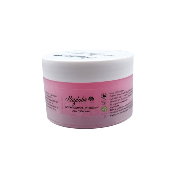 Sorbet Capillaire 3 Beurres - Hydratation Intense - Kaylabé Sorbet revitalisant aux 3 beurres (karité, cacao, mangue). Hydrate cheveux secs, texture fondante, douceur garantie. Soin gourmand québécois. # Sorbet Revitalisant 3 Beurres - Hydratation Intense