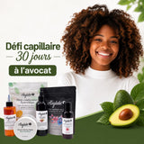Défi Capillaire 30 jours à l’Avocat Kaylabé pour cheveux crépus, avec routine capillaire et soins gourmands offerts