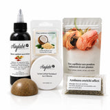 Coffret Découverte Kaylabé réunissant 6 soins capillaires naturels en formats découverte pour hydrater, nourrir et fortifier les cheveux