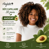 Défi capillaire 30 jours Avocat Kaylabé – routine naturelle pour nourrir et fortifier les cheveux crépus