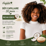 Défi capillaire 30 jours Riz au Coco Kaylabé – routine naturelle pour cheveux crépus, frisés et bouclés