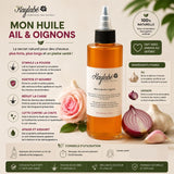 Huile ail et oignons Kaylabé – soin fortifiant pour stimuler la pousse et réduire la casse des cheveux
