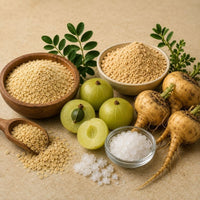 Shampoing solide à la levure de bière, amla, MSM et maca pour fortifier les cheveux secs et cassants