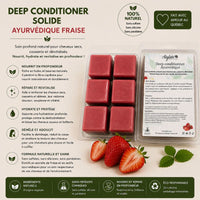 Soin profond ayurvédique à la fraise Kaylabé pour hydrater et nourrir les cheveux crépus secs et en manque de douceur
