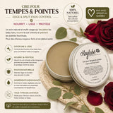 Soin Kaylabé pour fortifier les tempes et protéger les pointes des cheveux crépus secs, fragiles et sujets à la casse