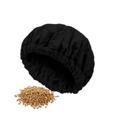 Bonnet thermique aux graines de lin pour soins capillaires, augmente l'efficacité des masques sur cheveux crépus.